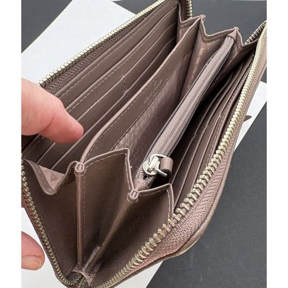 Kate Spade Light Brown Large Continental Wallet Full Zip Around NEW - Picture 6 of 8